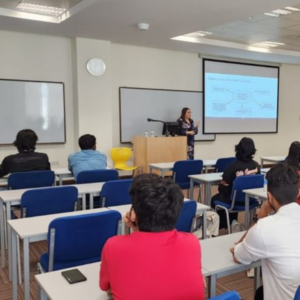We are grateful to Arwa Gundersen from CPA Australia for conducting an insightful and engaging session on CV writing for the Accounting and Finance students.